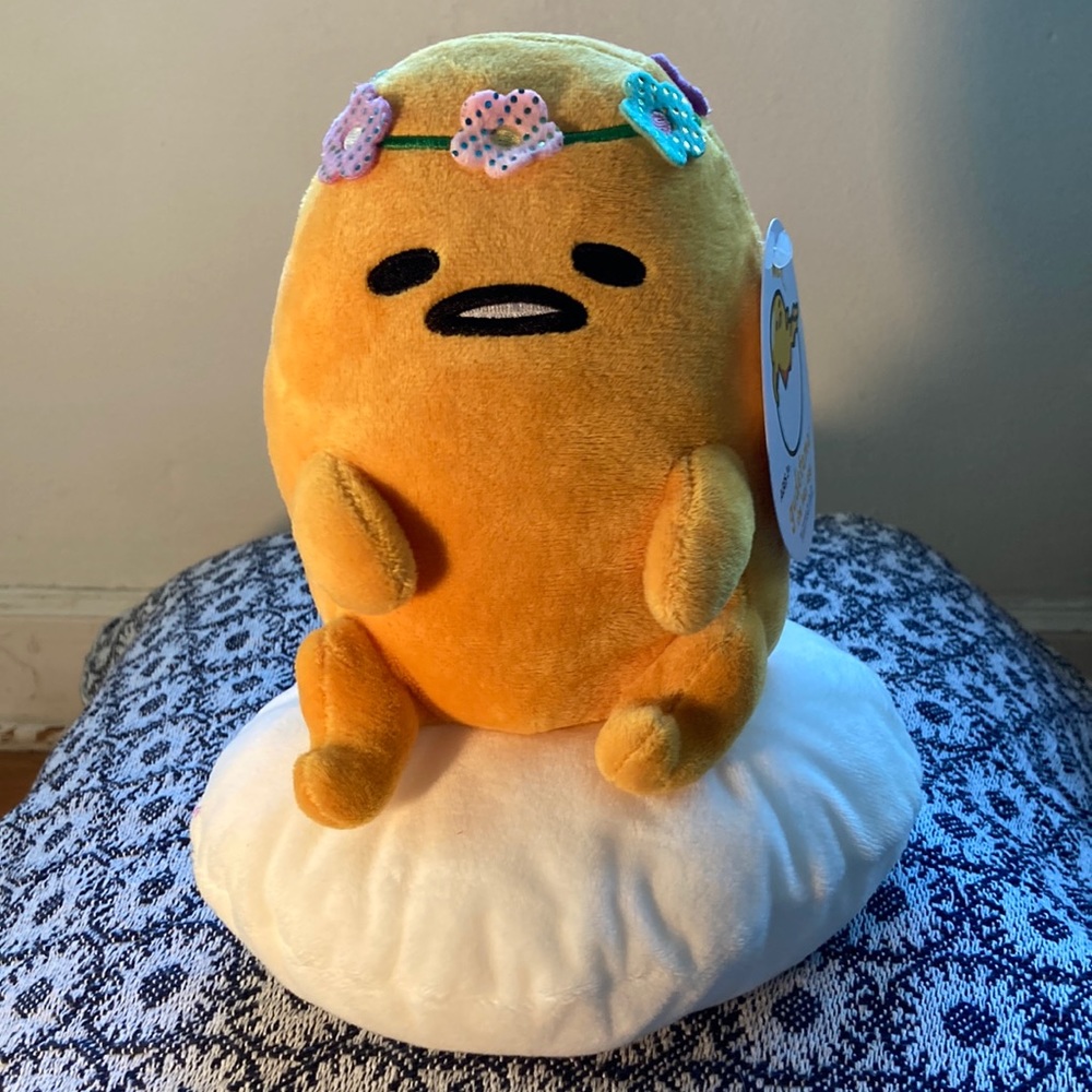 gudetama hippie lazy egg plush